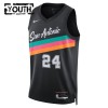 San Antonio Spurs Devin Vassell Nike 2025-26 City Edition Musta Lasten Pelipaidat Swingman